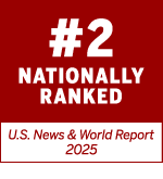 US News World and Report - Best Online Graduate Education Programs Curriculum and Instruction ranked 2nd nationally, 2025