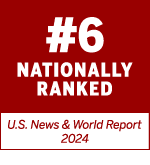 US News and World Report - best graduate program ranked 6th nationally 2024
